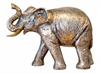 Elefant sølvfarvet polyresin h11cm - Se flere elefant figurer og spejle